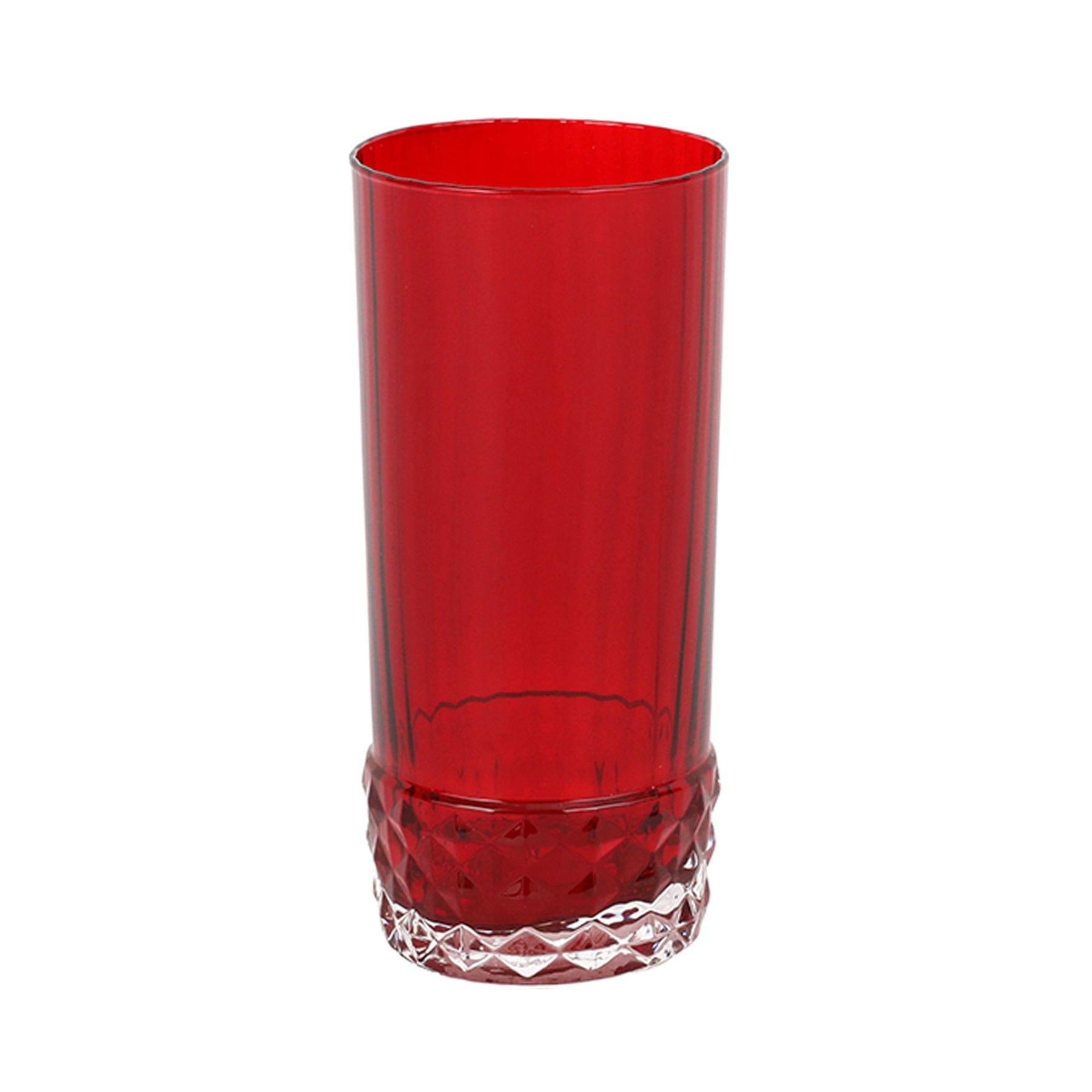 Viva by Vietri Deco Tall Tumbler - Red - 16 oz