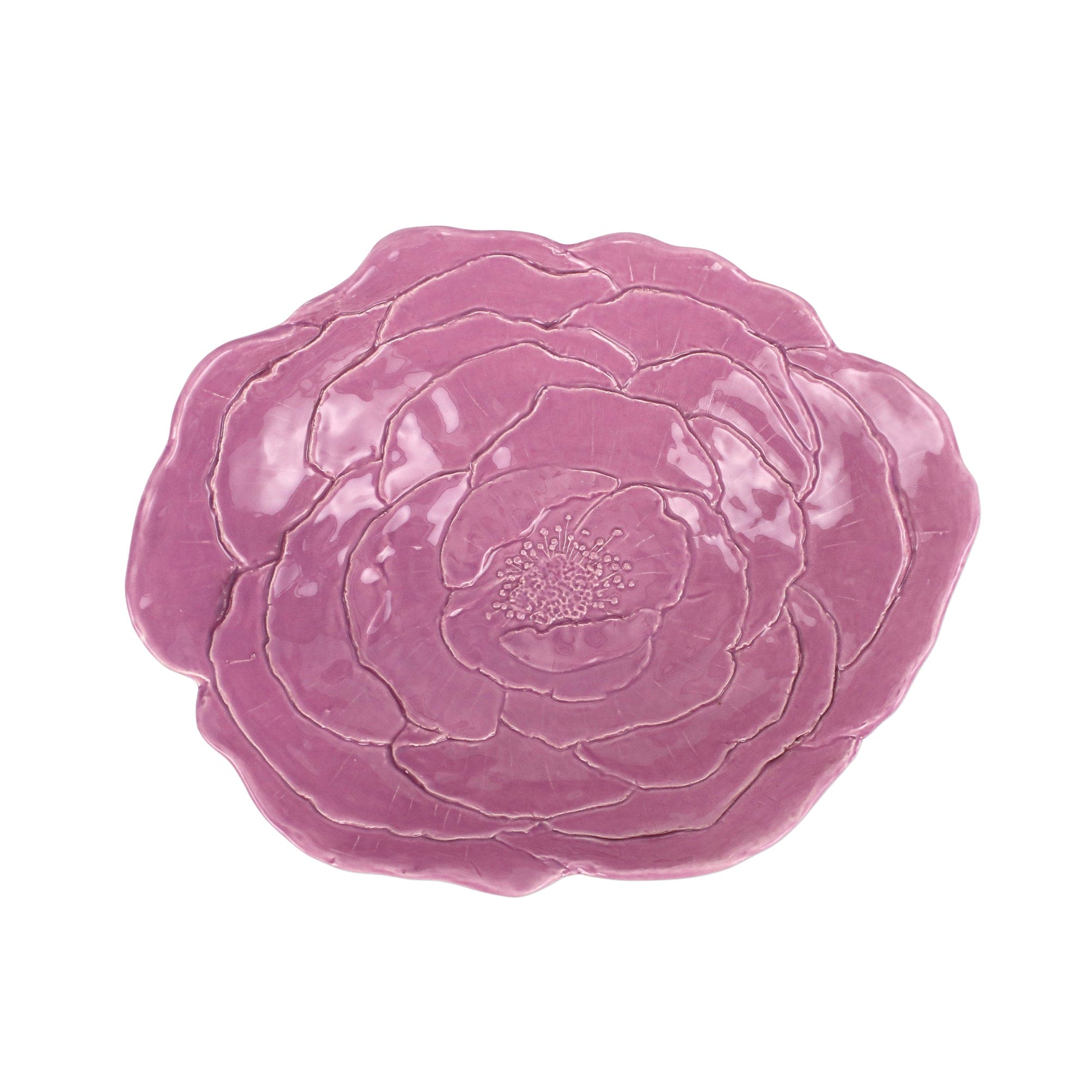 Vietri - Fiori di Campo Lilac Rose Serving Bowl