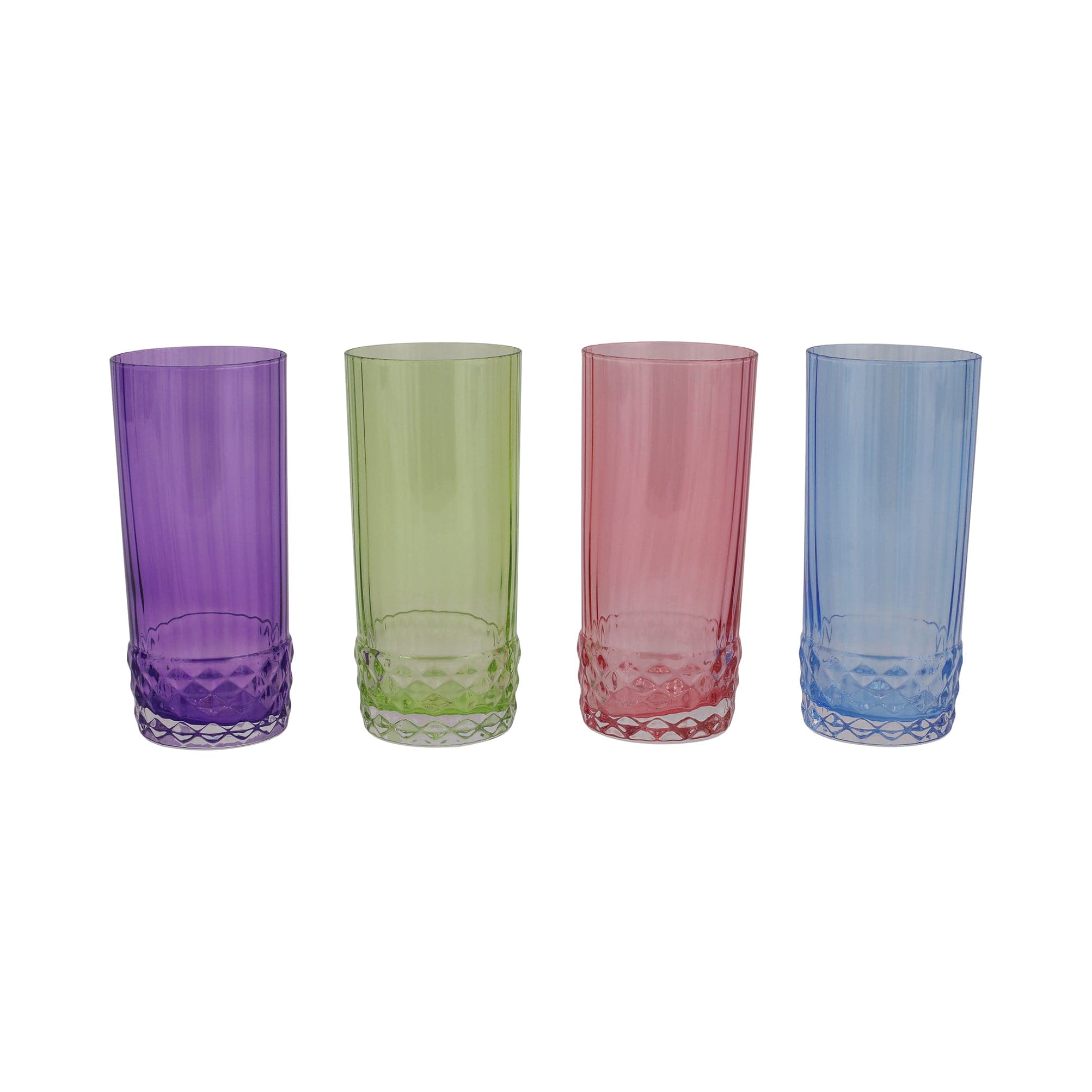 Vietri Deco Assorted Short Tumblers - Set of 4