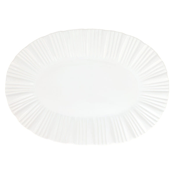 Bari White Oval Platter Bari White Oval Platter