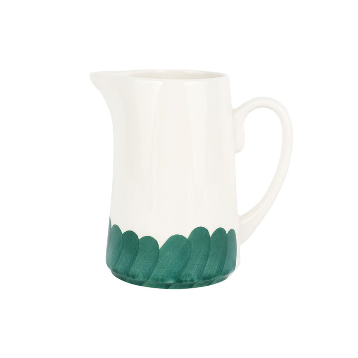 Lisbon Green Brushstroke Pitcher