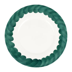 Lisbon Green Brushstroke Round Platter