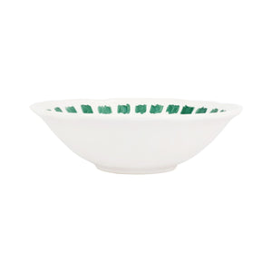 Lisbon Green Stitch Serving Bowl