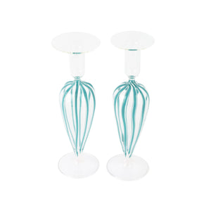 Nuovo Stripe Candlesticks - Set of 2 Alternate View 3