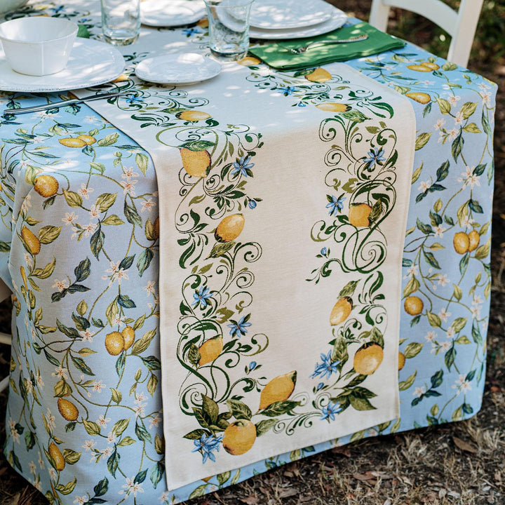 Tavola Lemons with Flowers Runner Alternate View 5