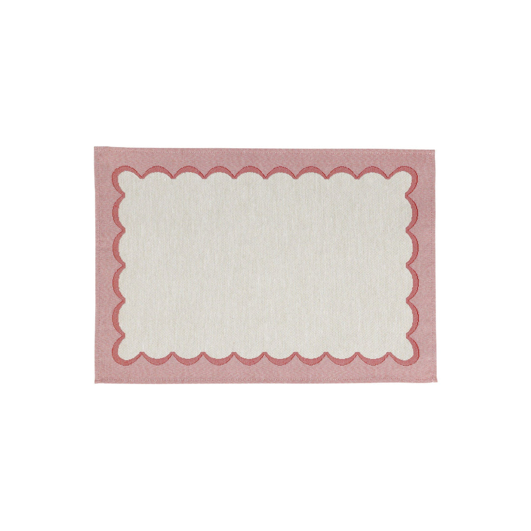 Tavola Pink Scalloped Placemats - Set of 4