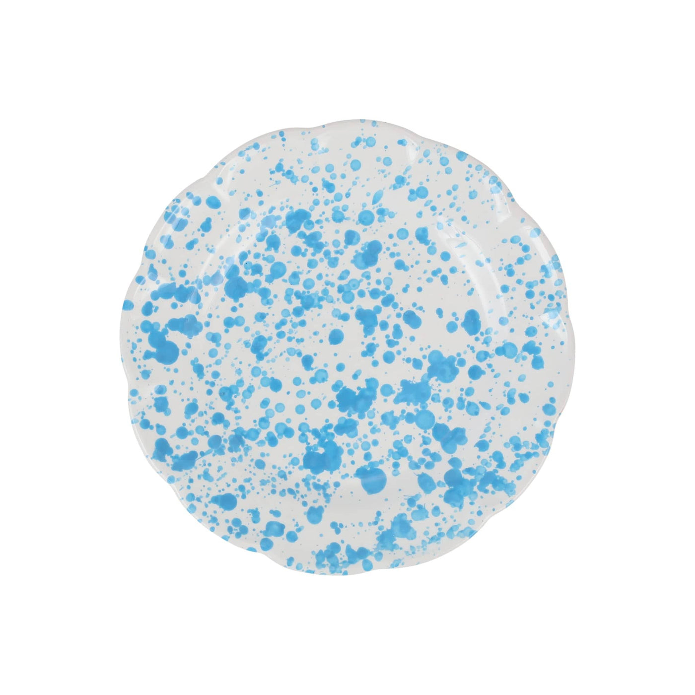 Amalfitana Splatter Salad Plate Aqua