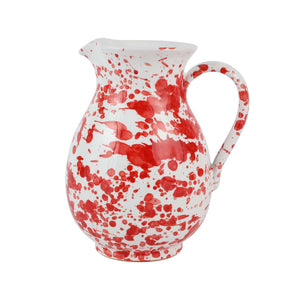 Amalfitana Red Splatter Pitcher