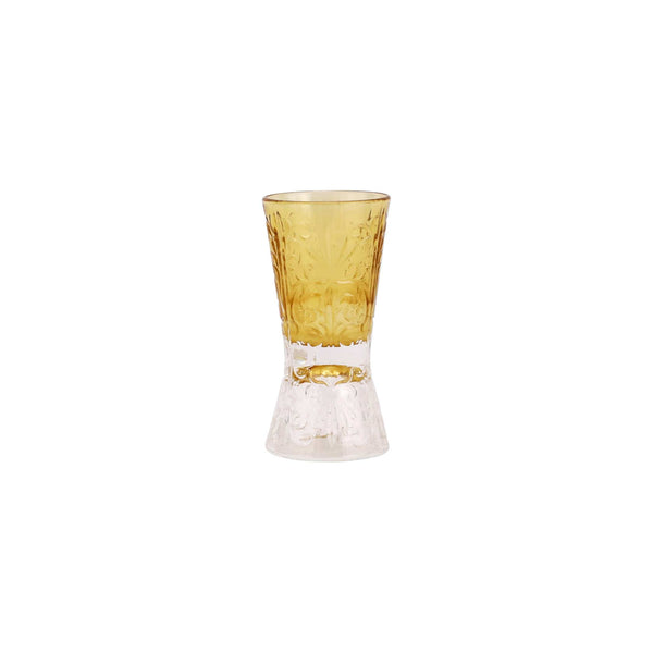 Barocco Liquor Glass Amber