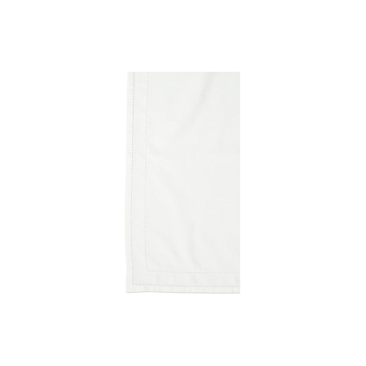 Cotone Linens Ivory Napkins with Double Stitching - Set of 4