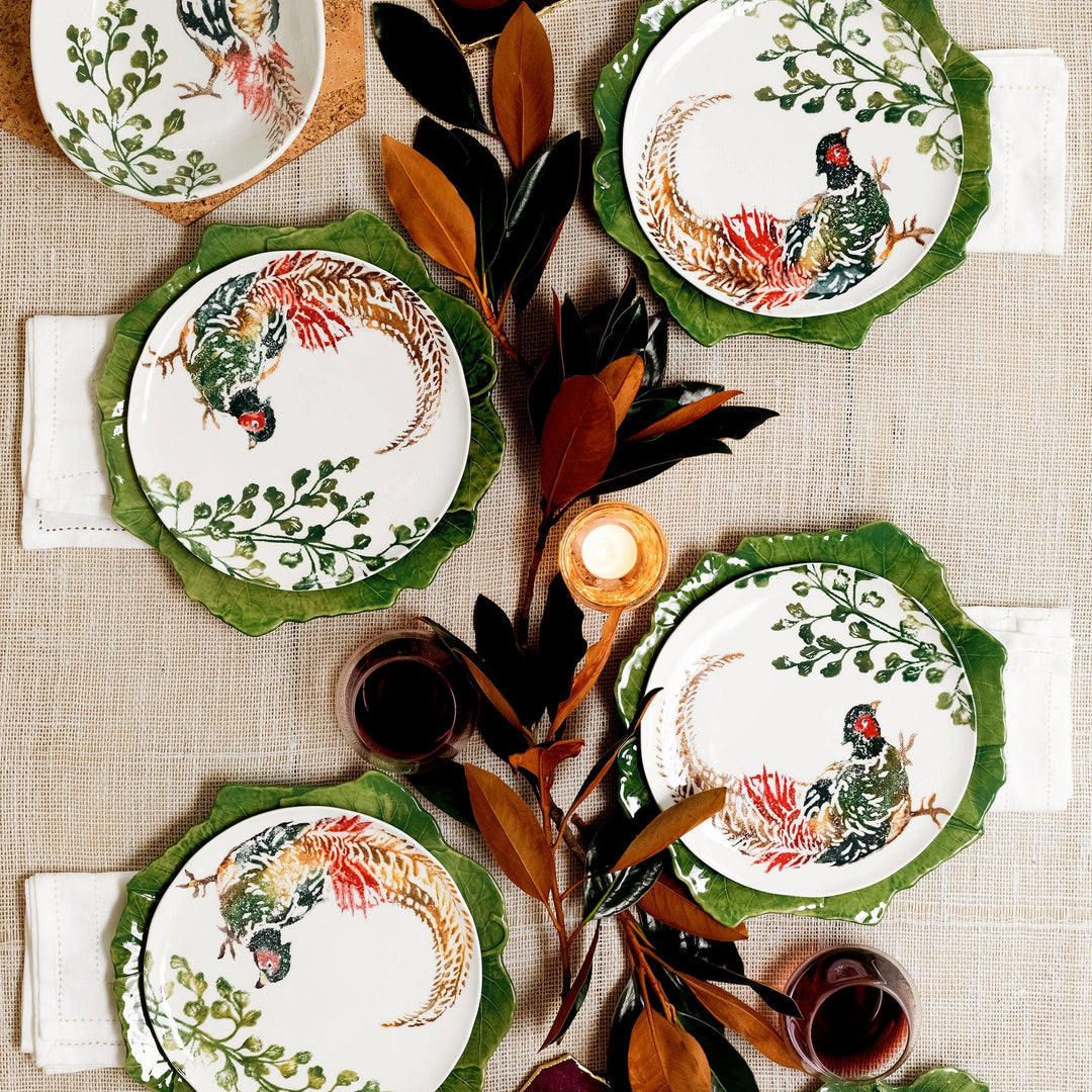 Fauna Pheasants Salad Plates - Set of 4