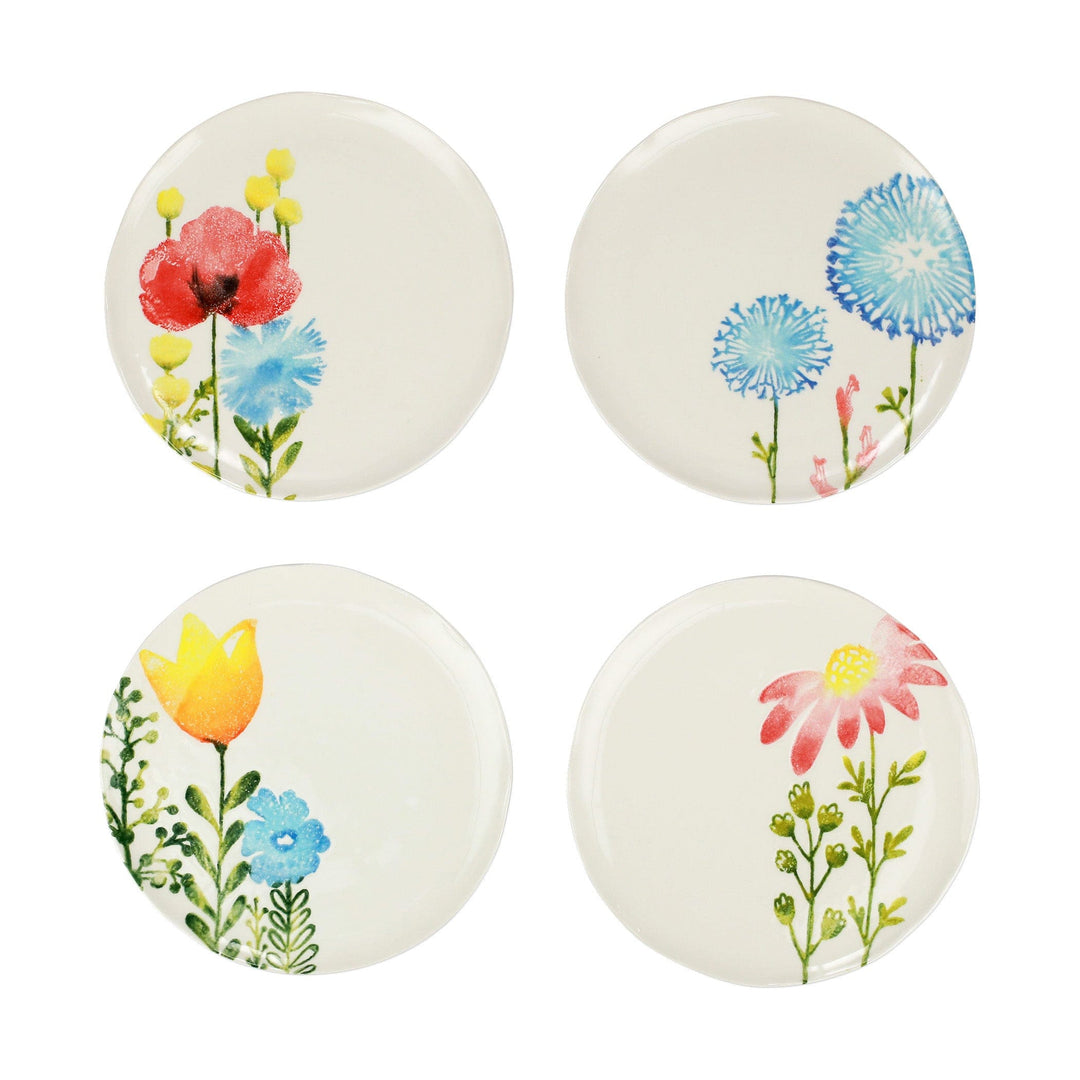 Fiori di Campo Assorted Salad Plates - Set of 4