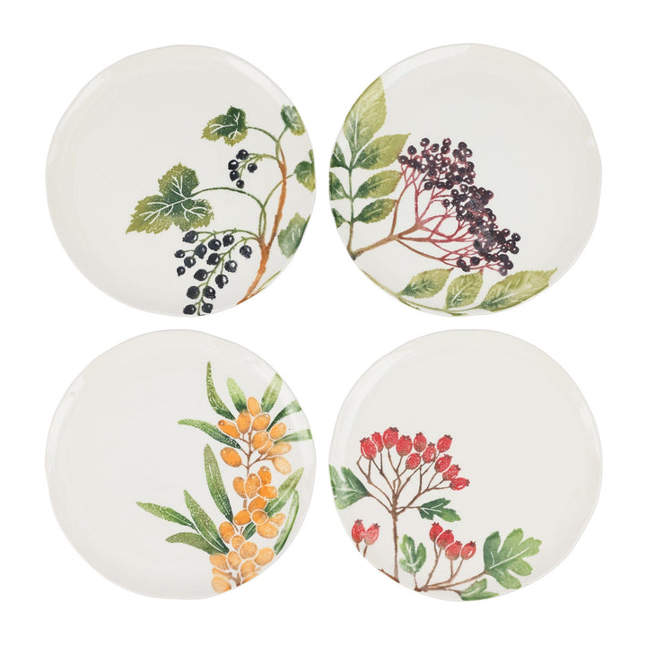 Foresta Primavera Assorted Salad Plates - Set of 4