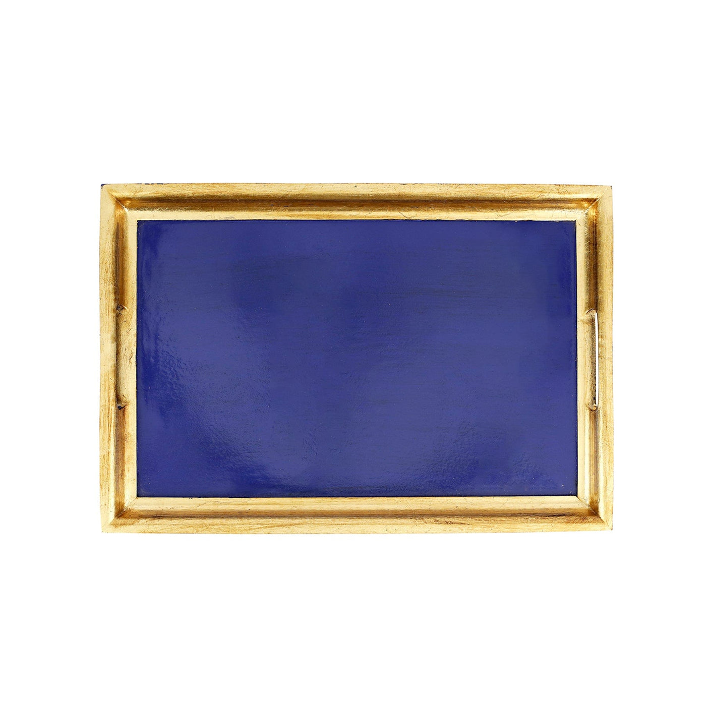 Florentine Wooden Accessories Cobalt & Gold Medium Rectangular Tray