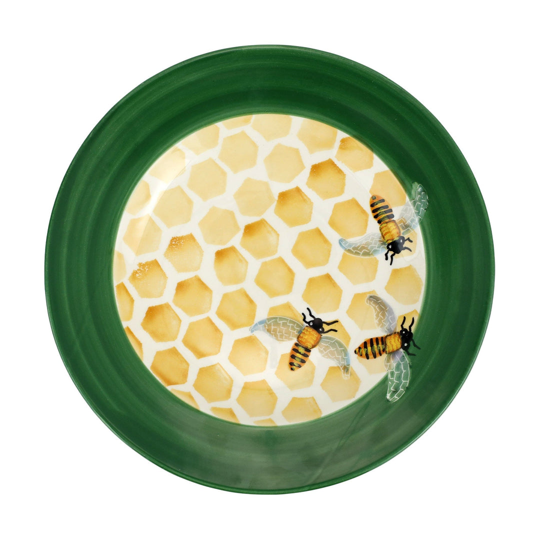 Honeycomb Rimmed Round Platter