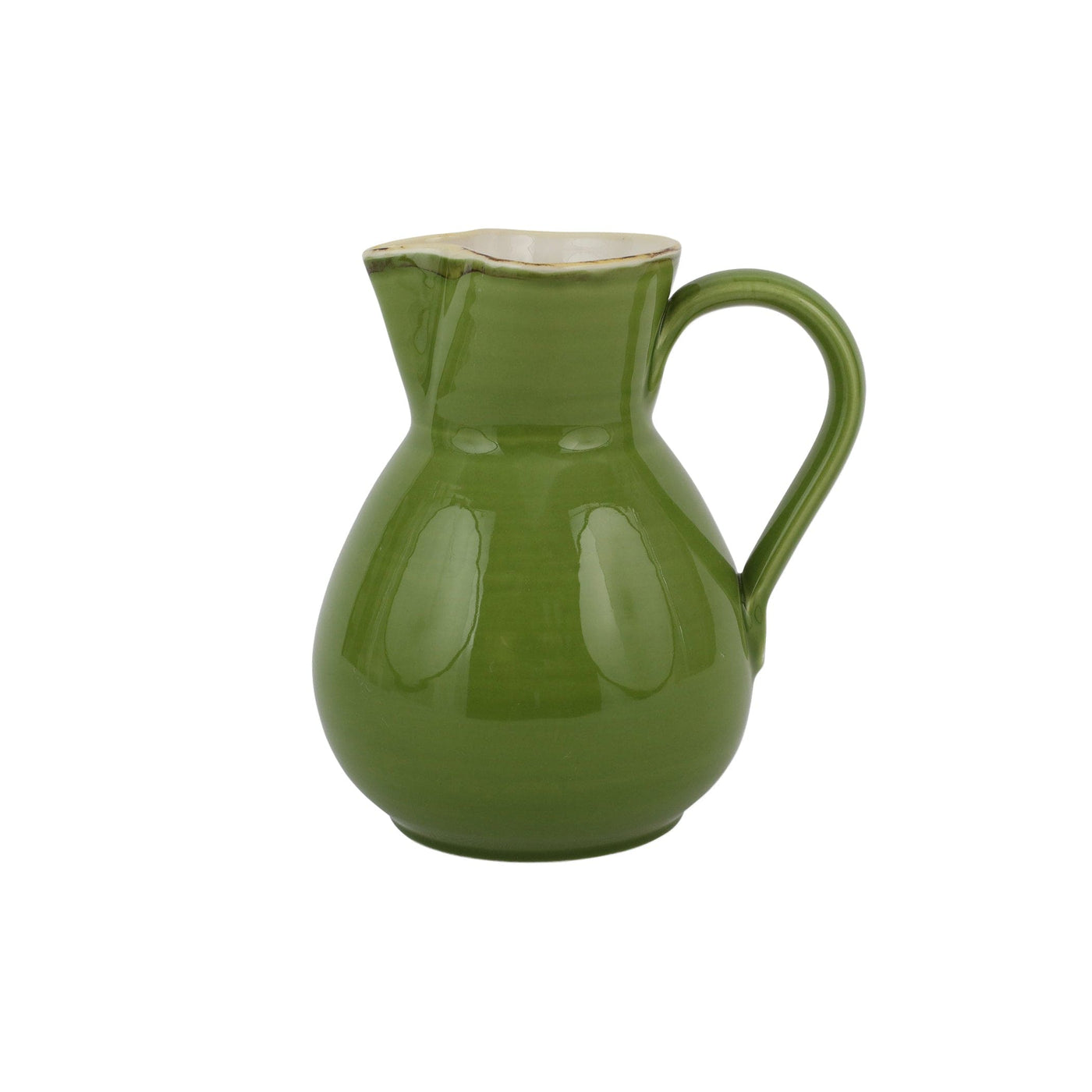 Italian Green Tall Round Body Pitcher