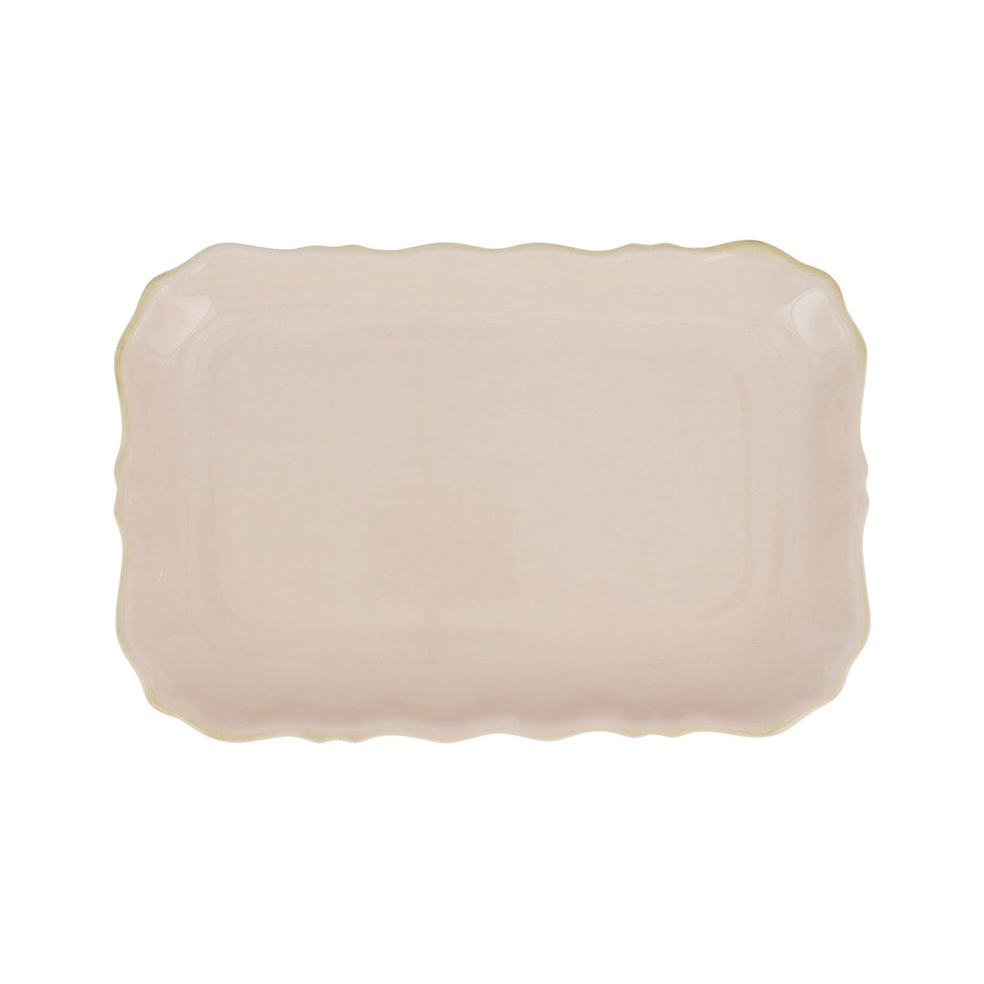 Italian Blush Medium Rectangular Plate