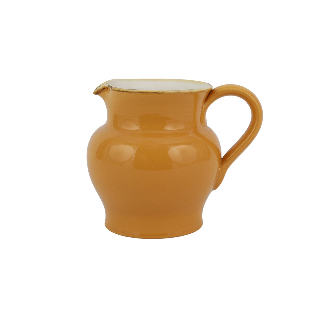 Italian Yellow Short Round Body Pitcher