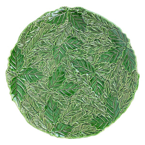 Lastra Holiday Green Figural Round Platter