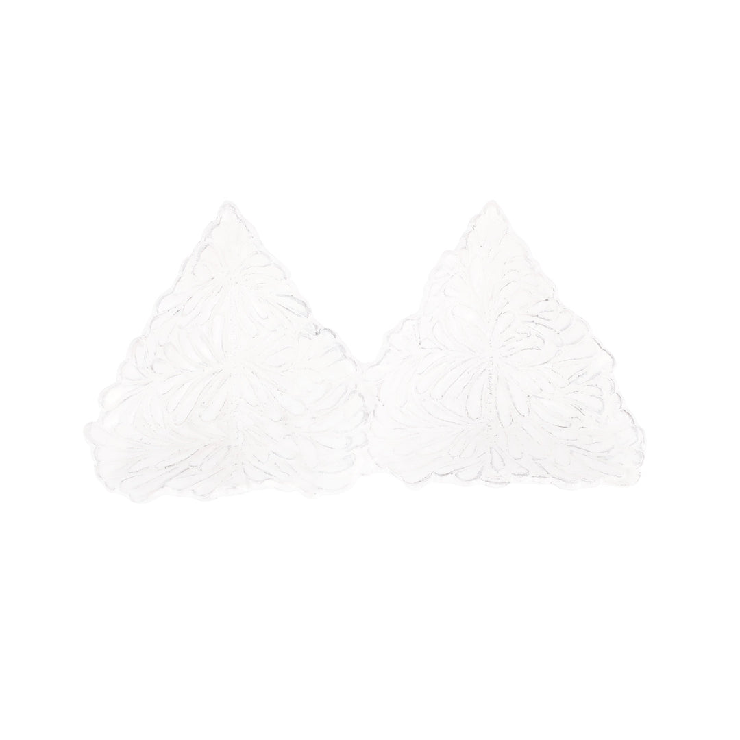 Lastra Holiday White Figural Tree Two-Part Server