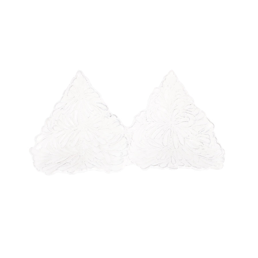 Lastra Holiday White Figural Tree Two-Part Server