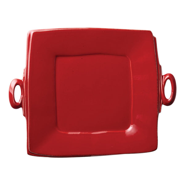 Lastra Handled Square Platter by VIETRI