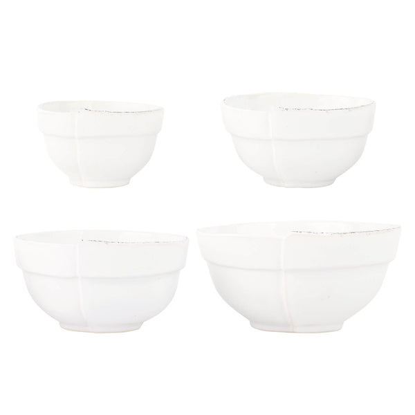 Lastra White Assorted Prepping Bowls - Set of 4