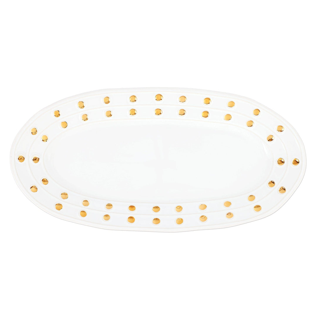 Medici Gold Narrow Oval Platter