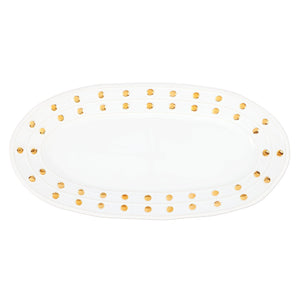 Medici Gold Narrow Oval Platter