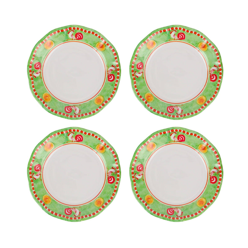 Melamine Campagna Gallina Salad Plate - set of 4