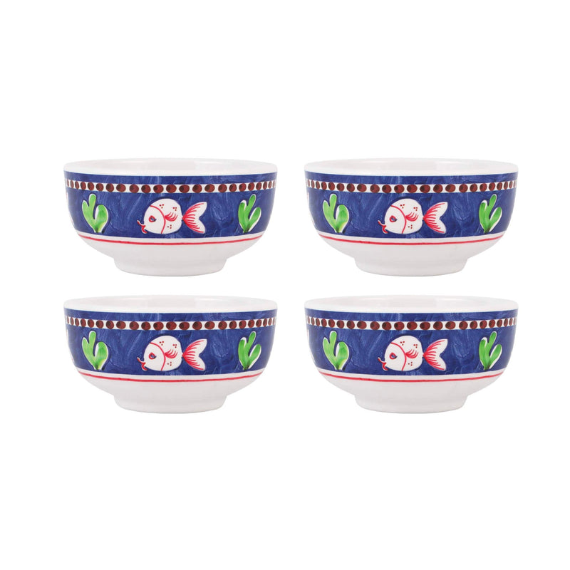 Melamine Campagna Pesce Cereal Bowl - set of 4