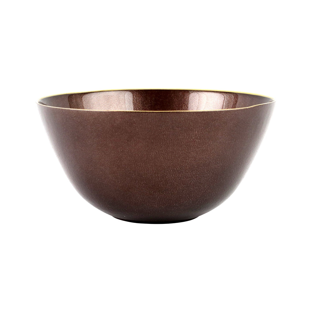 Metallic Glass Smoky Quartz Deep Bowl