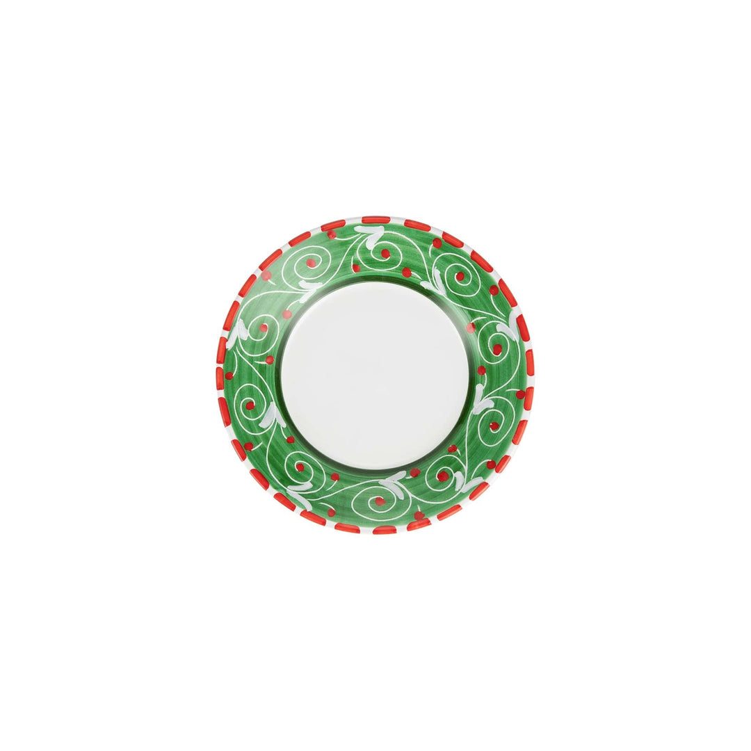 Deruta Natale Swirl Salad Plate