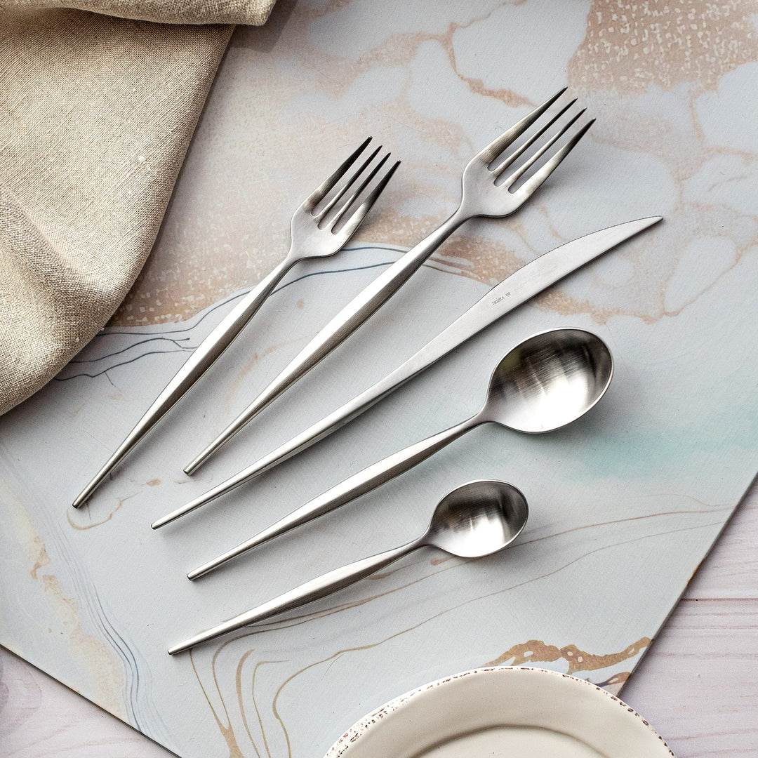 Natura Satin Five-Piece Place Setting - Set of 4