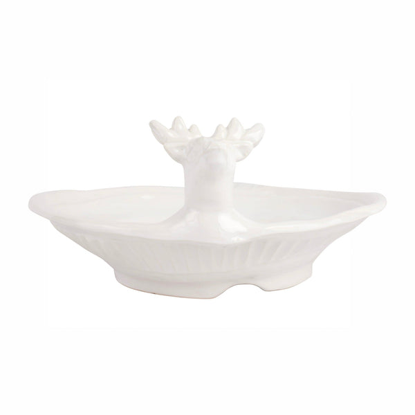 Pietra Natale Figural Deer Shallow Bowl