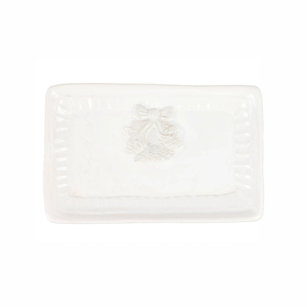 Pietra Natale Wreath Rectangular Tray