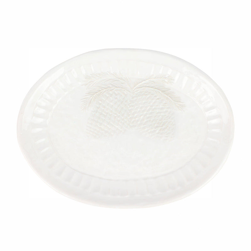 Pietra Natale Pinecone Small Oval Platter