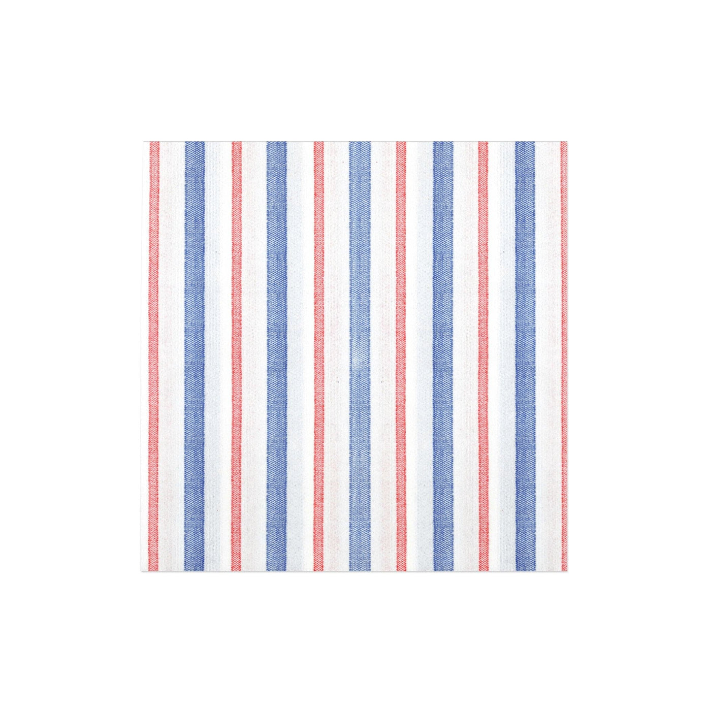 Papersoft Napkins Americana Stripe Dinner Napkins (Pack of 50) - White