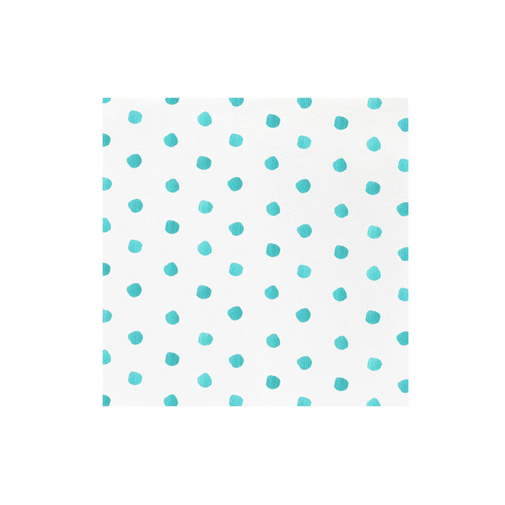 Papersoft Napkins Dot Aqua Dinner Napkins (Pack of 20)