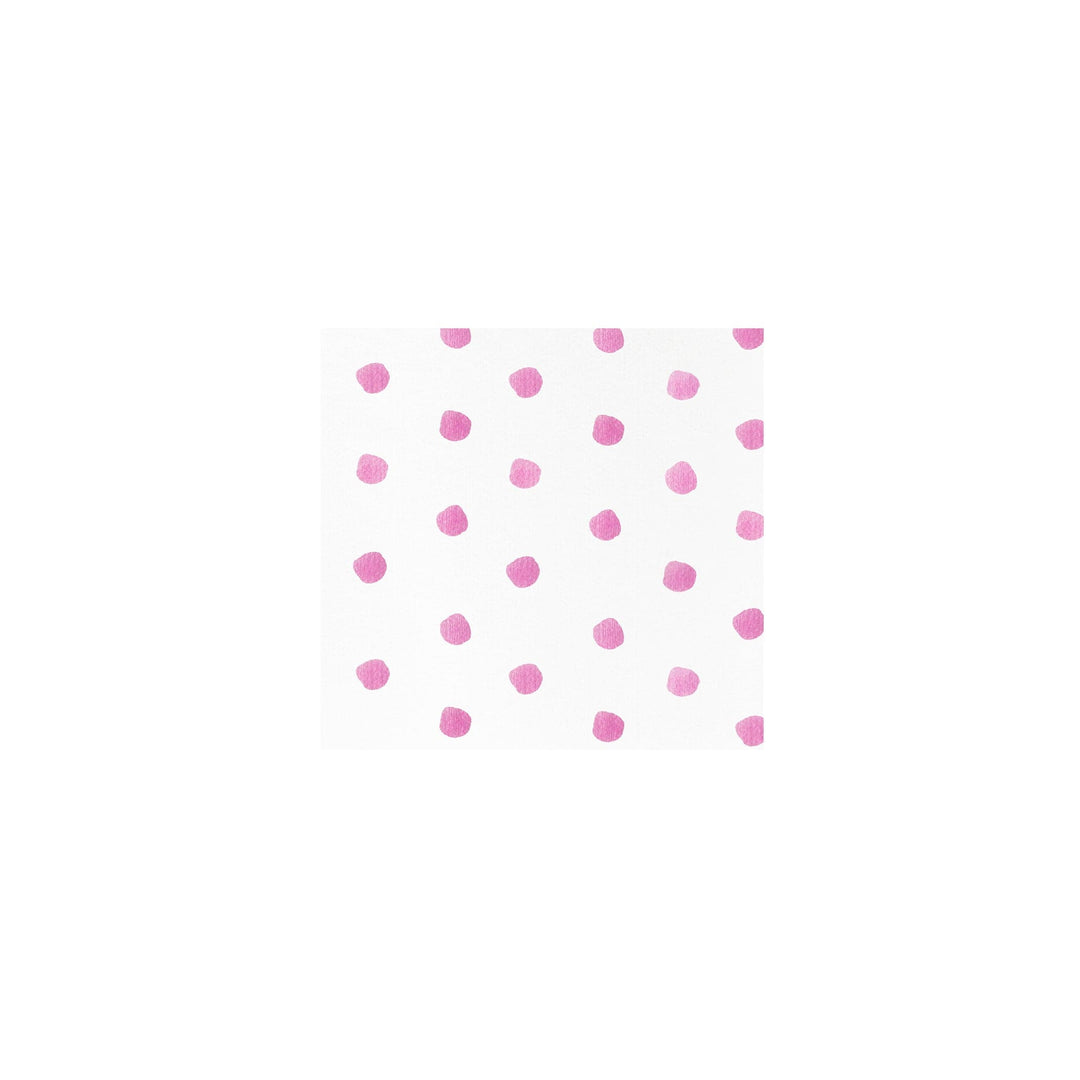 Papersoft Napkins Dot Pink Cocktail Napkins (Pack of 20)