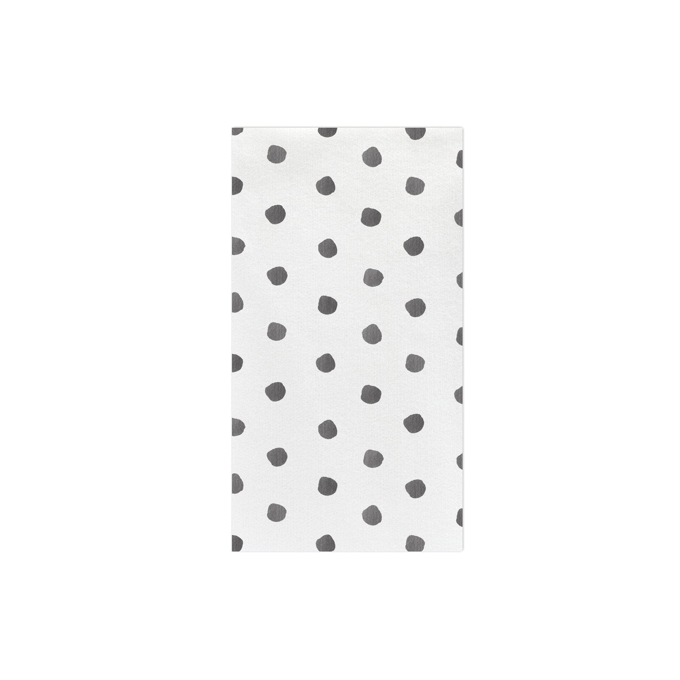 Papersoft Napkins Dot Gray Guest Towels (Pack of 50)