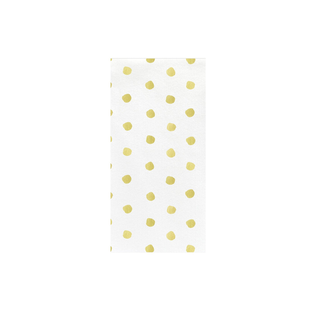 Papersoft Napkins Yellow Dot Guest Towels (Pack of 50)