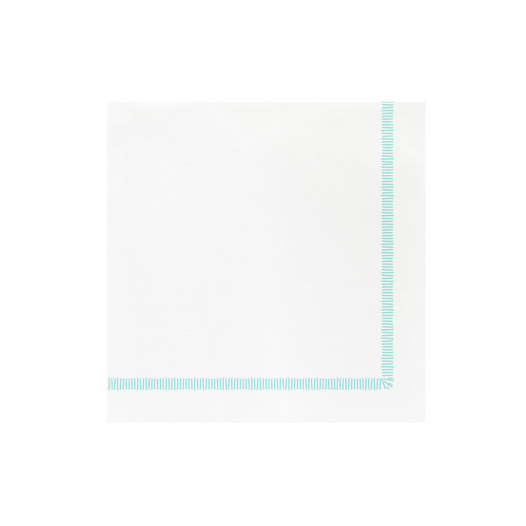 Papersoft Napkins Fringe Aqua Dinner Napkins (Pack of 20)