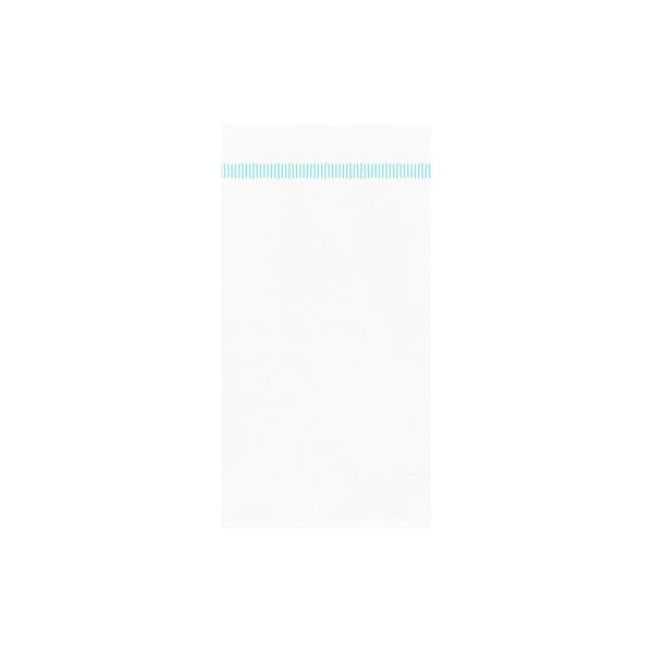 Papersoft Napkins Fringe Aqua Guest Towels (Pack of 20)