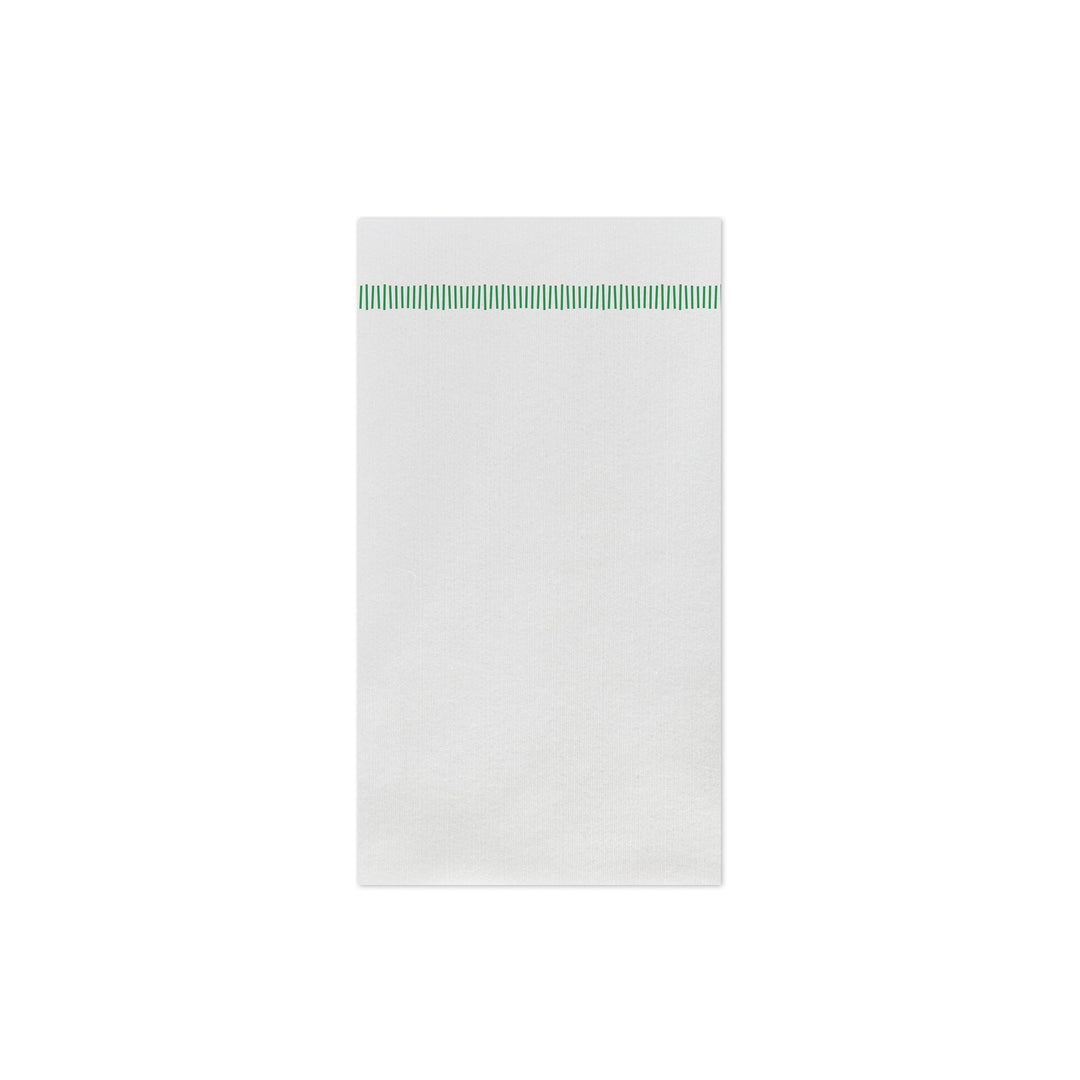 Papersoft Napkins Fringe Green Guest Towels (Pack of 50)