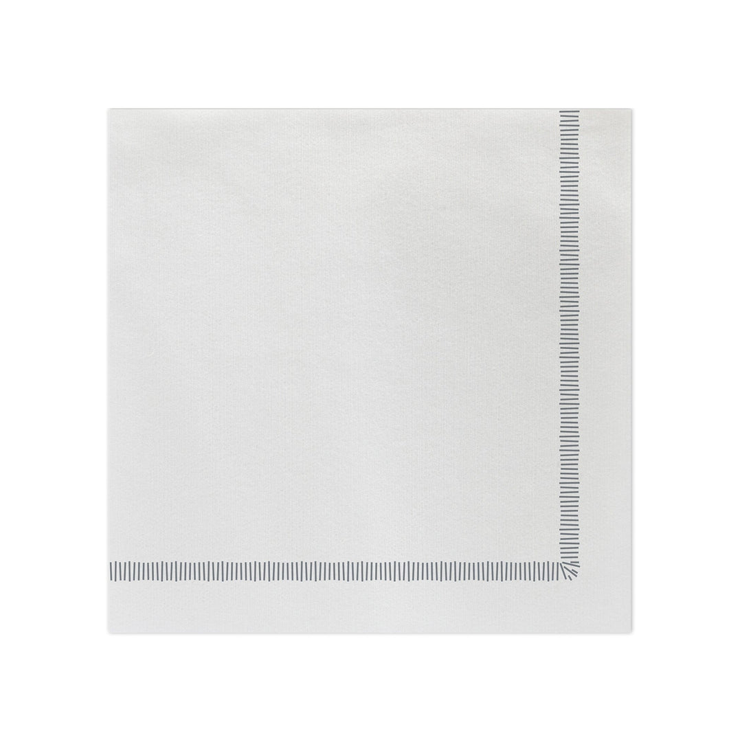 Papersoft Napkins Fringe Gray Dinner Napkins (Pack of 50)