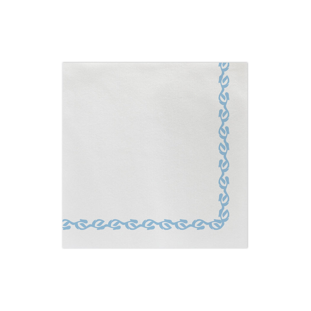 Papersoft Napkins Florentine Light Blue Dinner Napkins (Pack of 50)