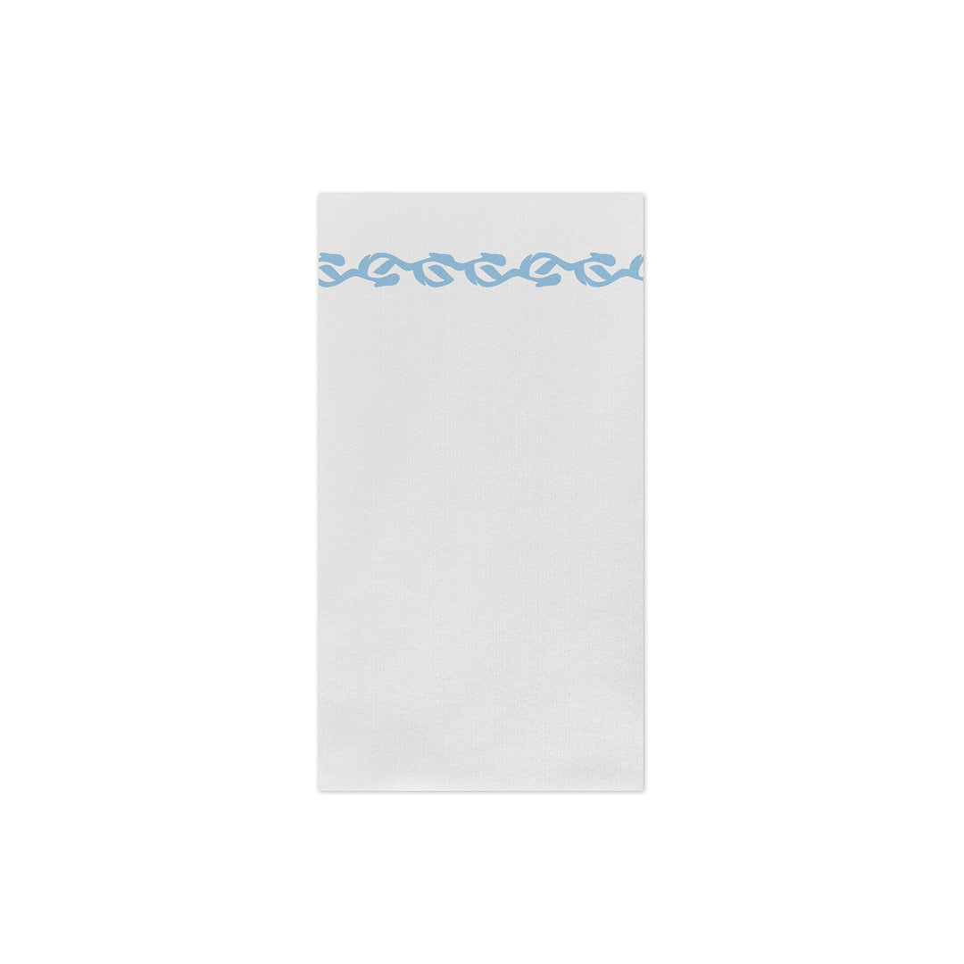 Papersoft Napkins Florentine Light Blue Guest Towels (Pack of 50)