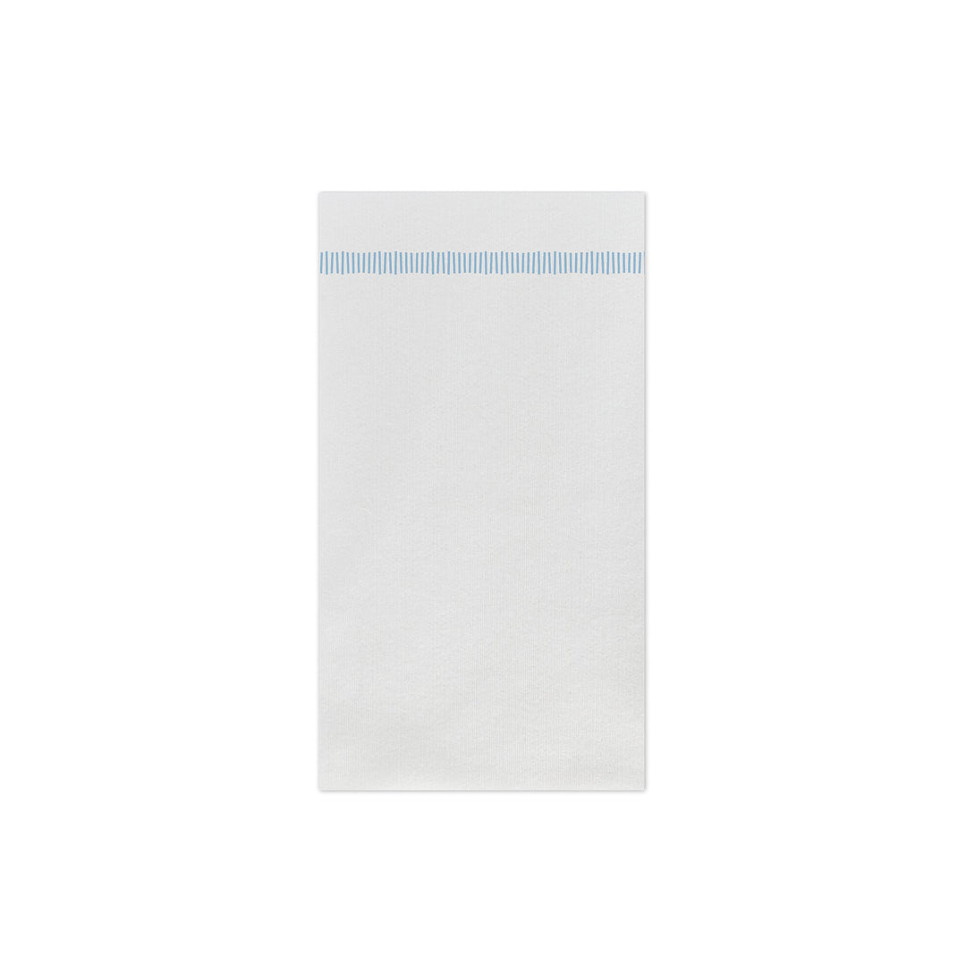 Papersoft Napkins Fringe Light Blue Guest Towels (Pack of 50)