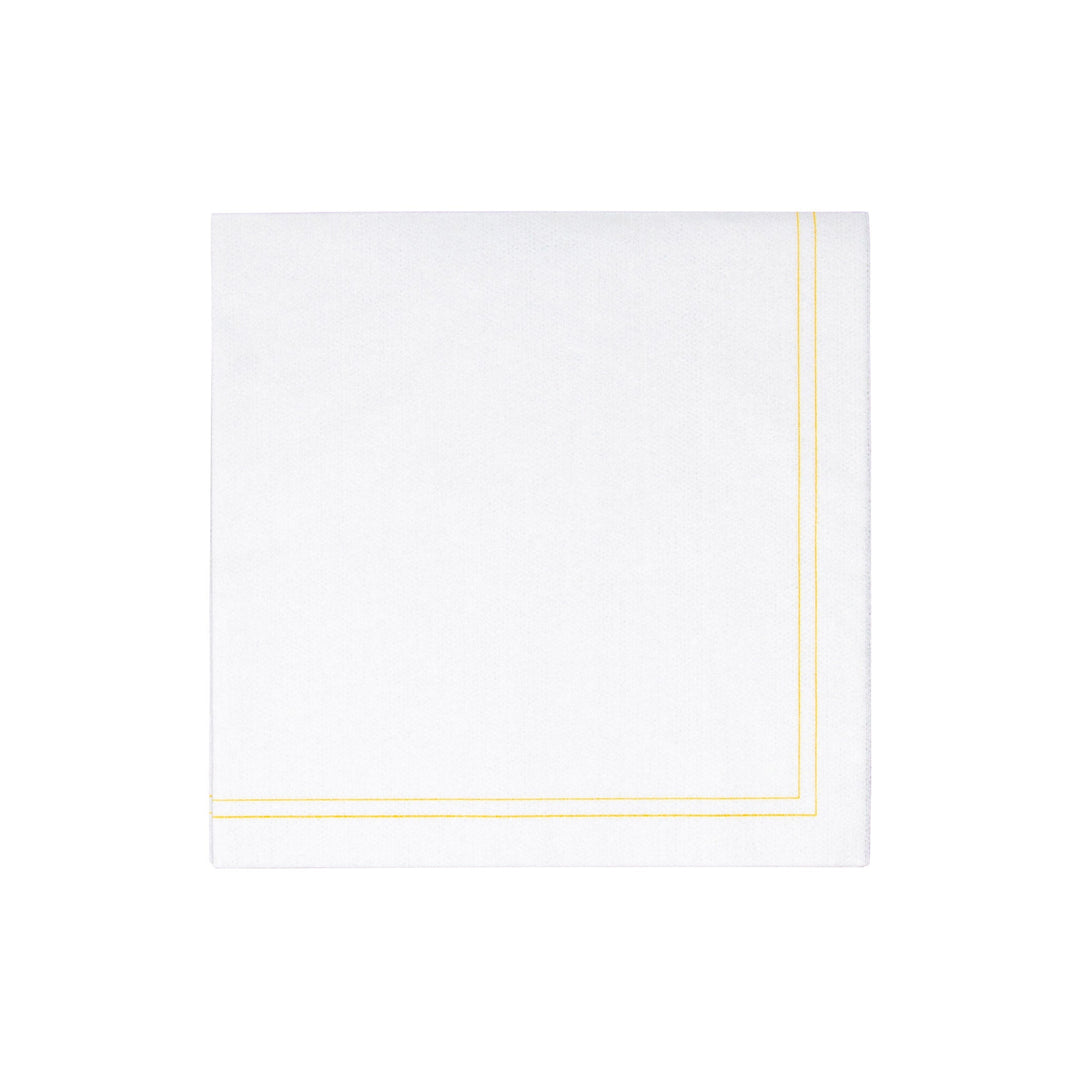 Papersoft Napkins Linea Yellow Dinner Napkins (Pack of 50)